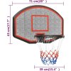 Basketbalový koš 71 x 45 x 2 cm polyethylen [93664] (Barva Bílá)