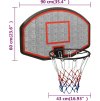 Basketbalový koš 90x60x2 cm polyethylen [93666] (Barva Černá)