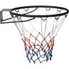 Basketbalová obroučka 45 cm ocel [90498] (Barva Oranžová)