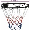 Basketbalová obroučka 45 cm ocel [90498] (Barva Oranžová)