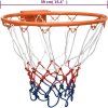 Basketbalová obroučka 39 cm ocel [93661] (Barva Černá)