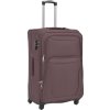 3dílná souprava měkkých kufrů na kolečkách, [91318] (Barva Kávová)