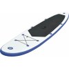 Stand Up Paddleboard SUP nafukovací červenobílý [90633] (Barva Modrá)