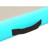 Nafukovací cvičební podložka s pumpou 400x100x10 cm PVC [91917] (Barva Zelená)