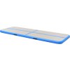 Nafukovací cvičební podložka s pumpou 600x100x10 cm PVC [91922] (Barva Modrá)