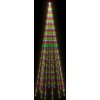 Vánoční stromek na stožár 732 ch LED diod 500 cm [343529] (Barva Vícebarevný)