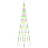 Vánoční stromek na stožár 310 ch LED diod 300 cm [343522] (Barva Teplá bílá)