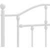Kovový rám postele s hlavovým a nožním čelem 75 x 190 cm [353496] (Barva Bílá)