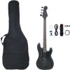 Elektrická baskytara pro začátečníky s obalem 4/4 46" [70185] (Barva Černá)
