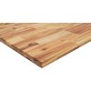 Stolní deska 140 x 30 x 4 cm obdélníková masivní akáciové dřevo [4008776] (Barva Přírodní)