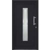 Vchodové dveře antracitové 98 x 190 cm [279230] (Barva bílá zvenku / bílá uvnitř)