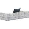 2místný modulární pouf textil [244987] (Barva Patchwork)