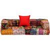 2místný modulární pouf textil [244987] (Barva Patchwork)