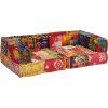 2místný modulární pouf textil [244987] (Barva Patchwork)