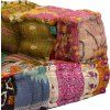 2místný modulární pouf textil [244987] (Barva Patchwork)