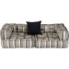 2místný modulární pouf pruhovaný textil [244987] (Barva Patchwork)