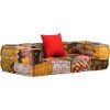 2místný modulární pouf textil [244987] (Barva Patchwork)
