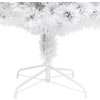 Vánoční stromek s LED osvětlením 120 cm optické vlákno [328449] (Barva Bílá)