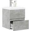2dílný set koupelnového nábytku kompozitní dřevo [3324907] (Barva Betonová šedá)
