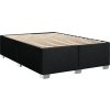 Box spring postel s matrací 160x200 cm textil [3290548] (Barva Černá)