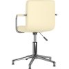 Otočná jídelní židle umělá kůže [3088092] (Barva Bílá)