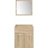 5dílná koupelnová sestava kompozitní dřevo [3325029] (Barva dub sonoma)