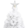 Vánoční stromek s LED osvětlením 64 cm optické vlákno [328454] (Barva Bílo-modrá)