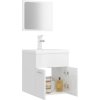 Set koupelnového nábytku dřevotříska [3071306] (Barva Bílá)