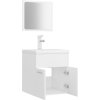 Set koupelnového nábytku dřevotříska [3071306] (Barva Bílá)