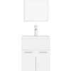 Set koupelnového nábytku dřevotříska [3071306] (Barva Bílá)