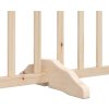 Zábrana pro psy s dvířky skládací 4 panely 320 cm [352291] (Barva Černá)