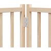 Zábrana pro psy s dvířky skládací 4 panely 320 cm [352291] (Barva Černá)