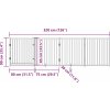 Zábrana pro psy s dvířky skládací 4 panely 320 cm [352291] (Barva Černá)