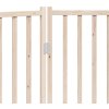 Zábrana pro psy skládací 2 panely 160 cm masivní jedle [352298] (Barva Hnědý dub)