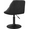Jídelní židle samet [3088810] (Barva Černá)