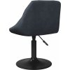 Jídelní židle samet [3088810] (Barva Černá)