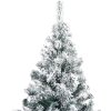 Umělý vánoční stromek s hustými větvemi 180 cm PVC [321039] (Barva Bílá)