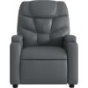Polohovací křeslo , umělá kůže [3205642] (Barva Šedá)