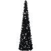 Pop-up umělý vánoční stromek 180 cm PET [320987] (Barva Černá)