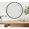 Nástěnné zrcadlo Ø 30 cm kulaté [348184] (Barva Černá)
