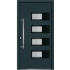 Vchodové dveře 100 x 200 cm hliník a PVC [3157071] (Barva Antracitová)