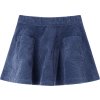 Dětská sukně s kapsami manšestr 116 [13886] (Barva Námořnická modř)