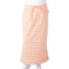 Dětská rovná sukně s pruhy jasně 104 [10925] (Barva Oranžová)