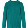 Dětské tričko s dlouhým rukávem žebrovaný úplet tmavě 128 [13832] (Barva Tmavě zelená)