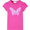 Dětské tričko s nabíranými rukávy světle 104 [10840] (Barva Růžová)
