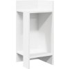 Odkládací stolek s policí 25,5x27x60 cm [858542] (Barva Bílá)