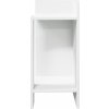Odkládací stolek s policí 25,5x27x60 cm [858542] (Barva Bílá)