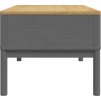 Konferenční stolek FLORO 99x55,5x45 cm masivní borovice [374019] (Barva Šedá)