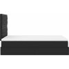 Osmanský rám postele s matrací 120x190 cm umělá kůže [3313840] (Barva Černá)