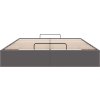 Osmanský rám postele bez matrace 140x190 cm umělá kůže [3310799] (Barva Černá)